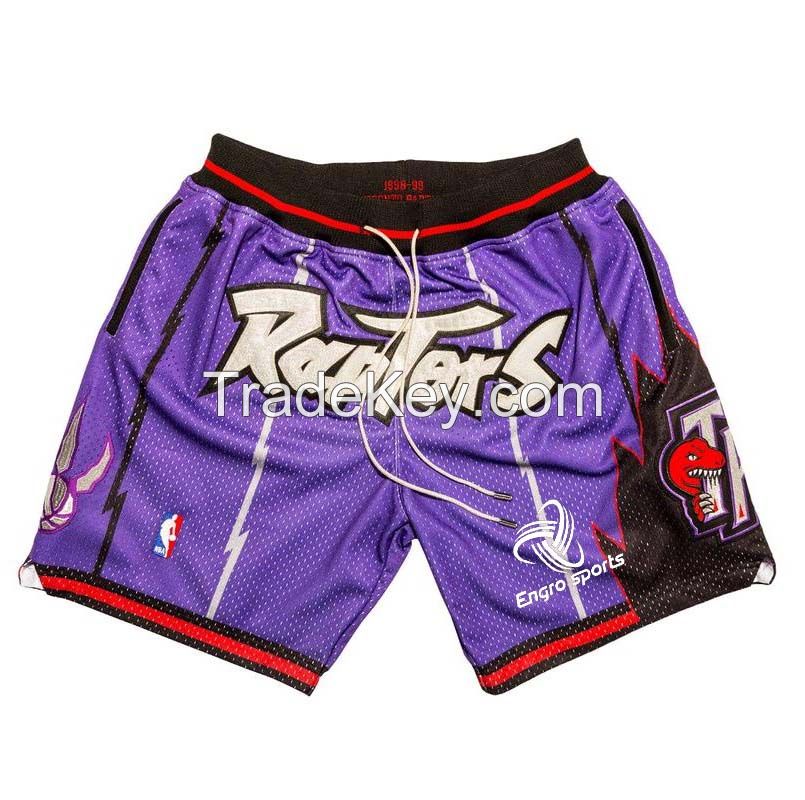 Custom your own design basketball shorts sublimation embroidery tackle twill basketball shorts