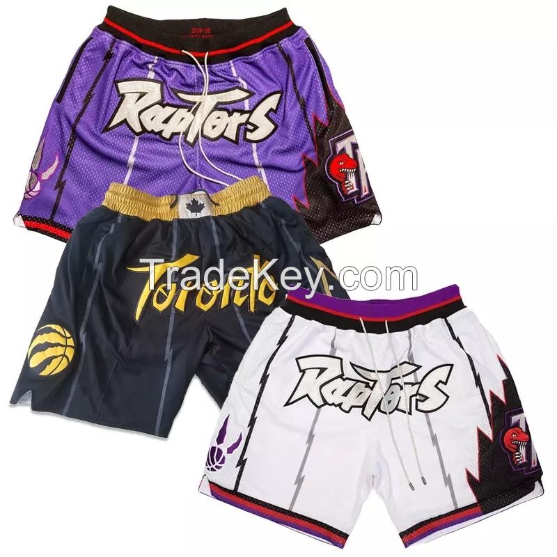 sublimation embroidery tackle twill basketball shorts