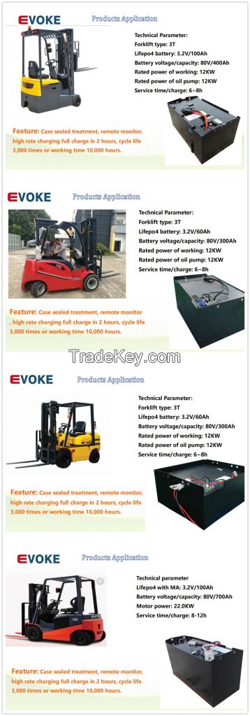 forklift lithium ion battery 80V 48V 300-800ah