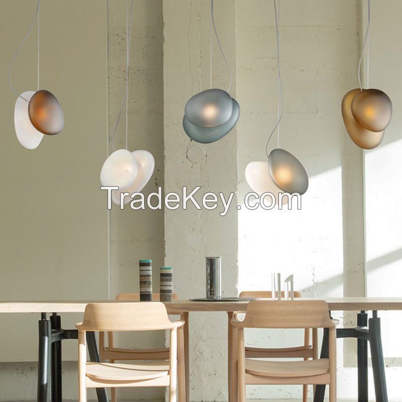 Postmodern Nordic Pendant Light Aluminum Round Hanging Indoor Lighting Chandeliers Dinning Table Decorative Pendant Lamp