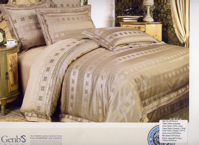 Jacquard bedding set