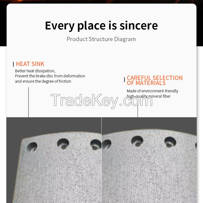 The wheel hub/rear brake pad has high temperature resistance and low wear.Ordering products can be contacted by mail.