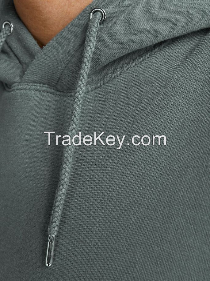 Color blocking men's sports sweatshirt hoodies wholesale price custom brand emboss logo cotton polyester hoodies