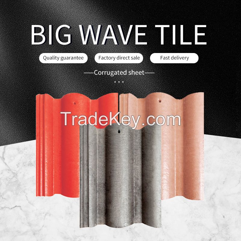 Zhongsheng Fukang-super strong sheet Embossed 2 or 3 Layers Synthetic resin roofing sheet spanish roofing tile pvc plastic roof tile Big Bowa/Customized/Prices are for reference only/Contact customer service before placing an order