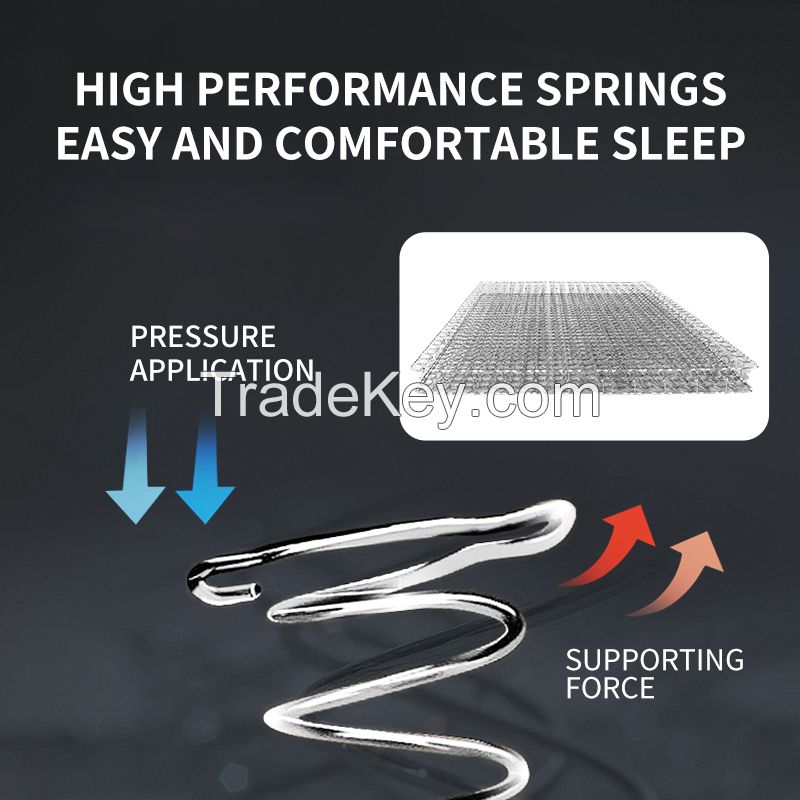 Zhenhui Huier Shu whole net spring mattress environmental protection brown hotel home dormitory mat double mattress manufacturers direct sales