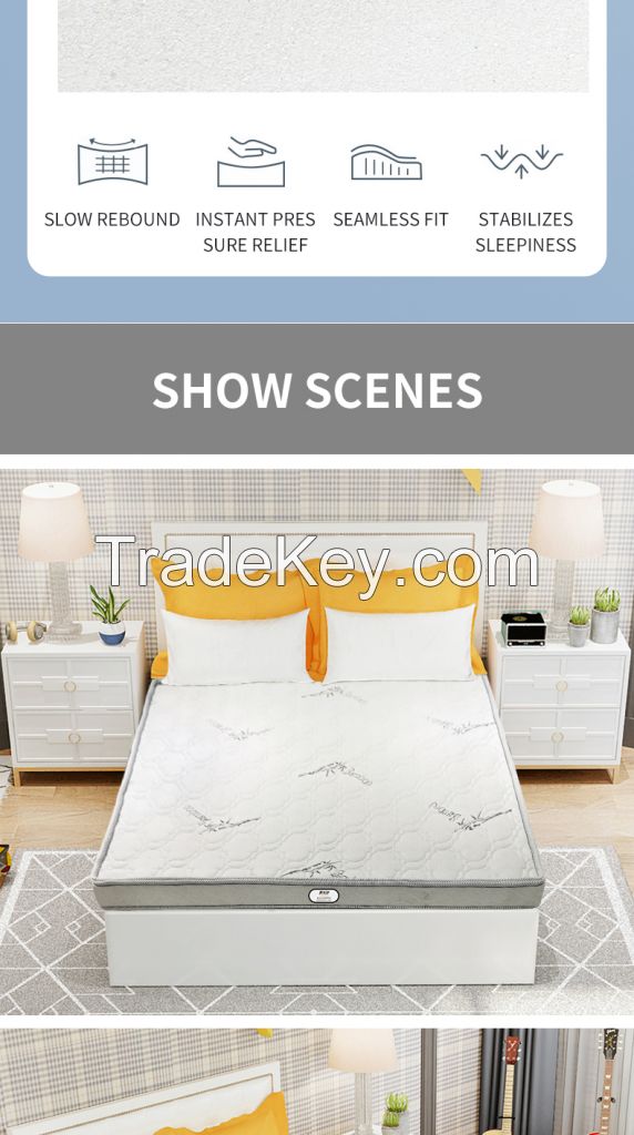 Factory direct spring coconut mattress Home star hotel bed and breakfast rental room mattress double 1.8m mattress