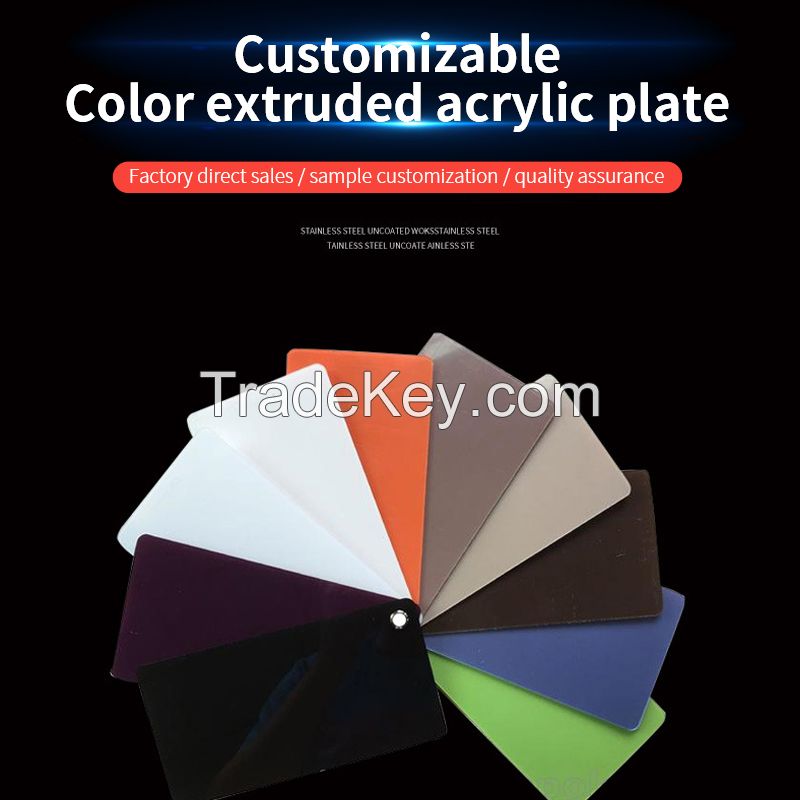 Extruded acrylic color plate