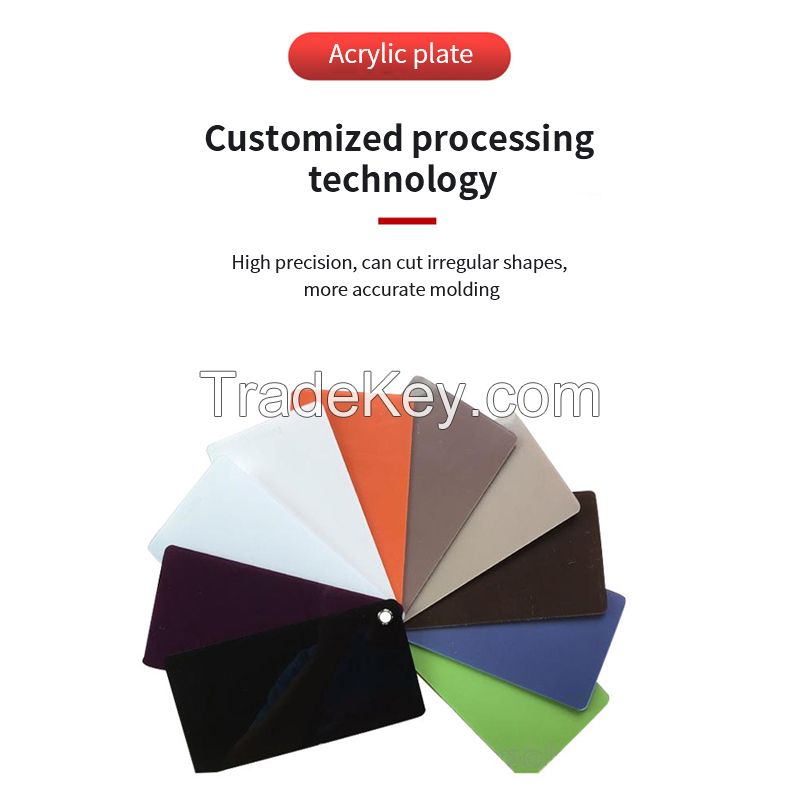 Extruded acrylic color plate