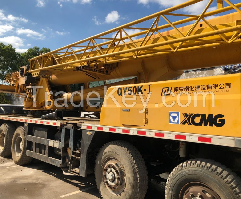 XCMG 50ton used truck crane XCMG QY50K Chinese crane hot sale