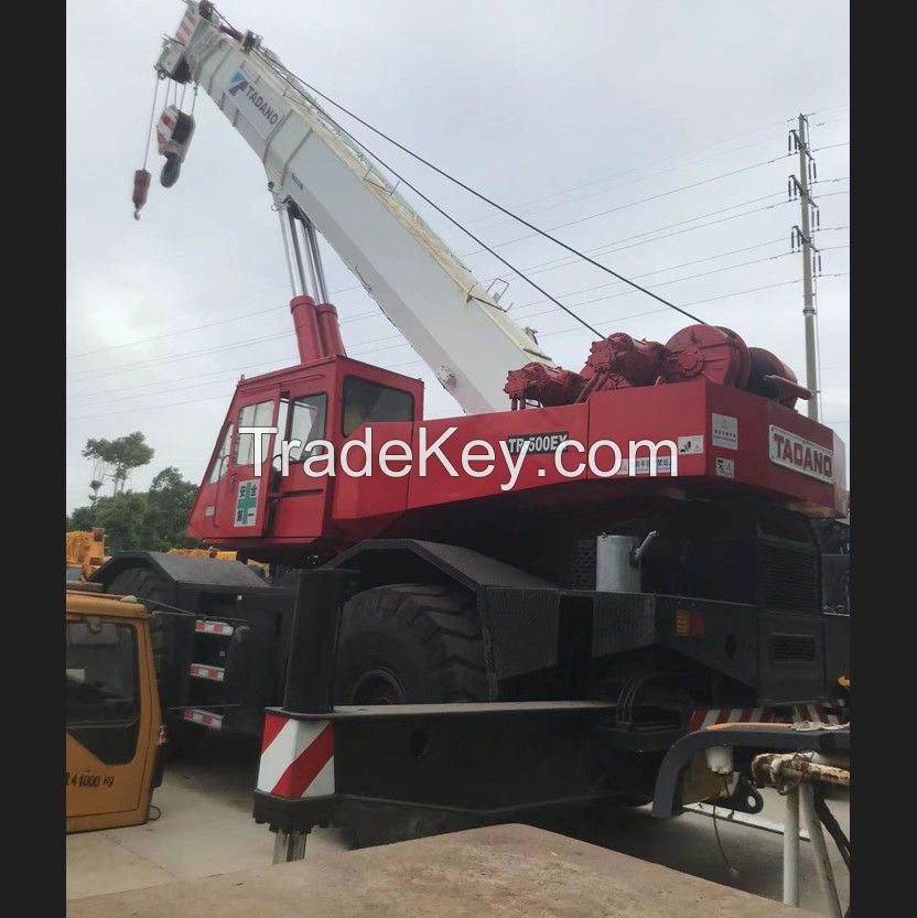 50ton used rough terrain crane Tadano TR-500EX 4 pcs for sale