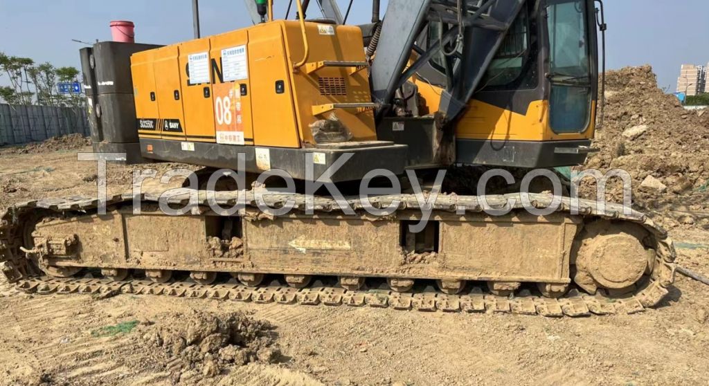 55ton Sany used crawler crane SCC550C with fully boom 52m Sany 55ton used crane for sale