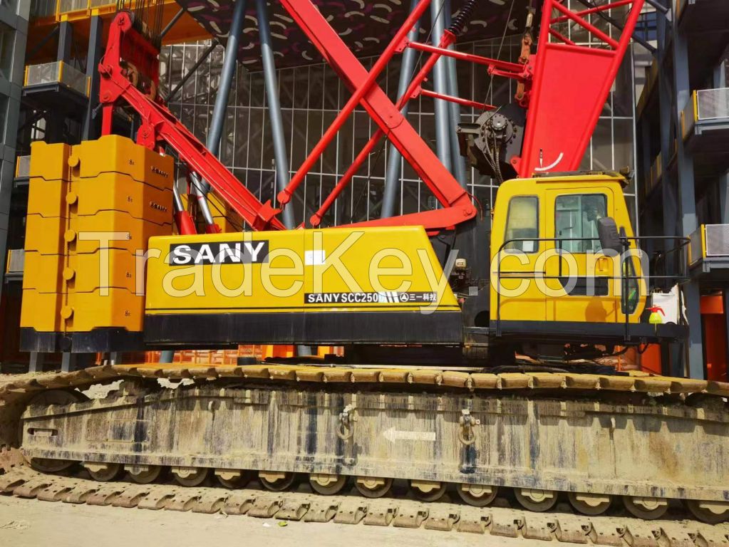 250ton Sany used crawler crane 250ton Sany SCC2500 used crane for sale