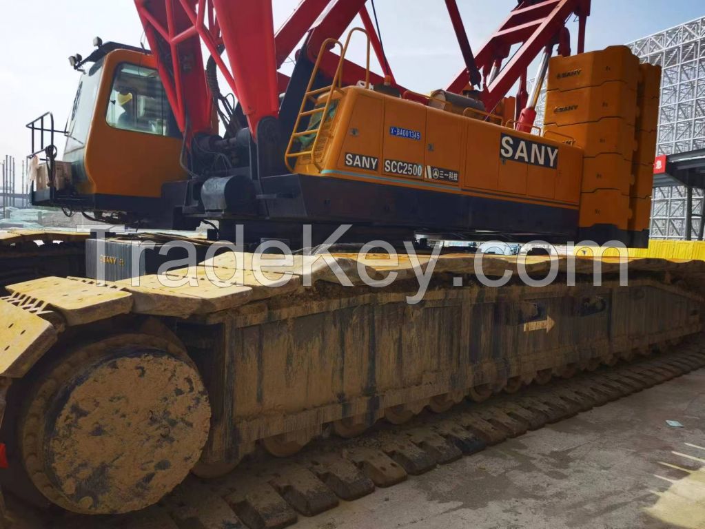 250ton Sany used crawler crane 250ton Sany SCC2500 used crane for sale