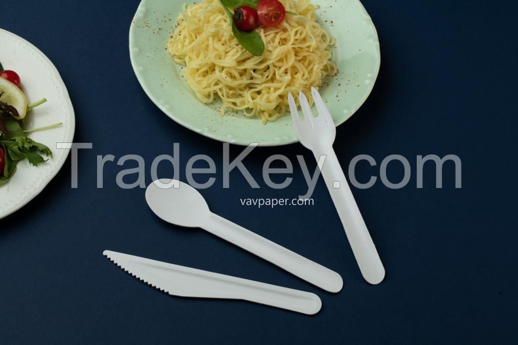 Disposable Biodegradable Eco Friendly Compostable Peper Fork