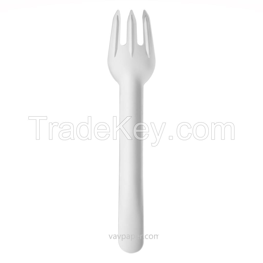 Disposable Biodegradable Eco Friendly Compostable Peper Fork