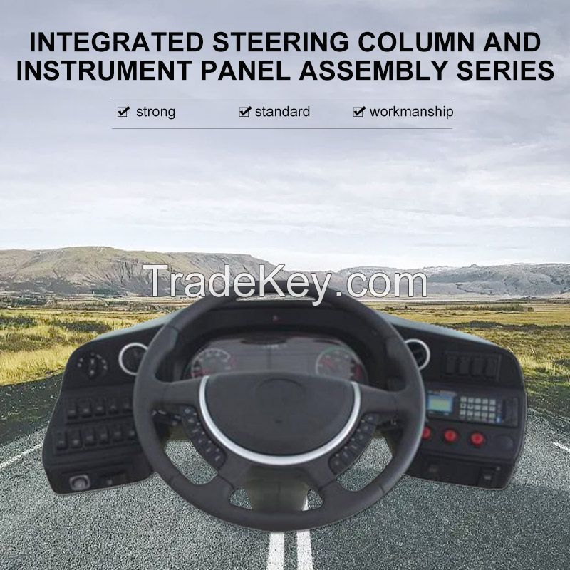 Integrated steering column and instrument panel assembly series