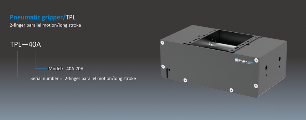 2 Finger Pneumatic Gripper, Long Stroke TPL
