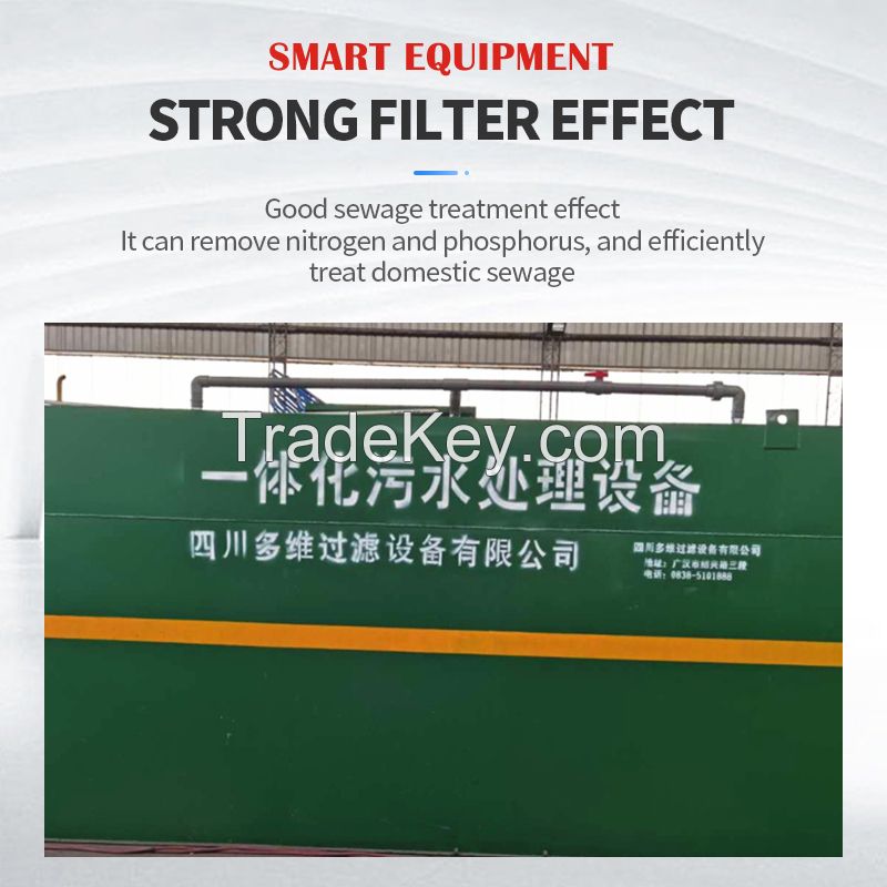 Integrated domestic sewage treatment equipment, contact customer service for customization