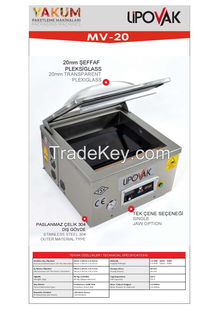 MV 20 Vacuum Packaging Machine