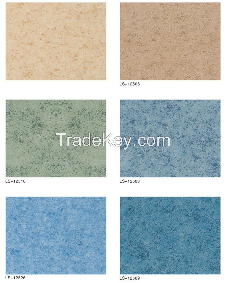 LVT 2.0mm PVC Homogeneous Permeable Oriented Flooring Class P wear layer