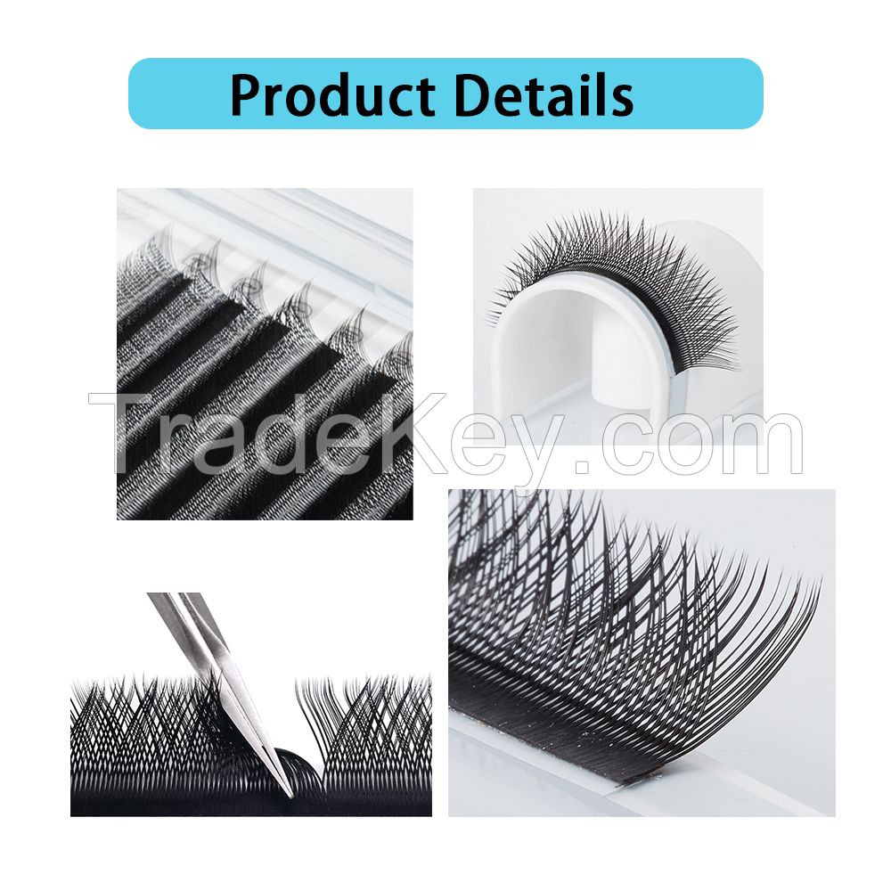 Wholesale Customization YY W Shape Lash Extension Mesh Cilios Hand-woven Clover 05 07 C D L Lash De Pestaas Cilia YY Lash