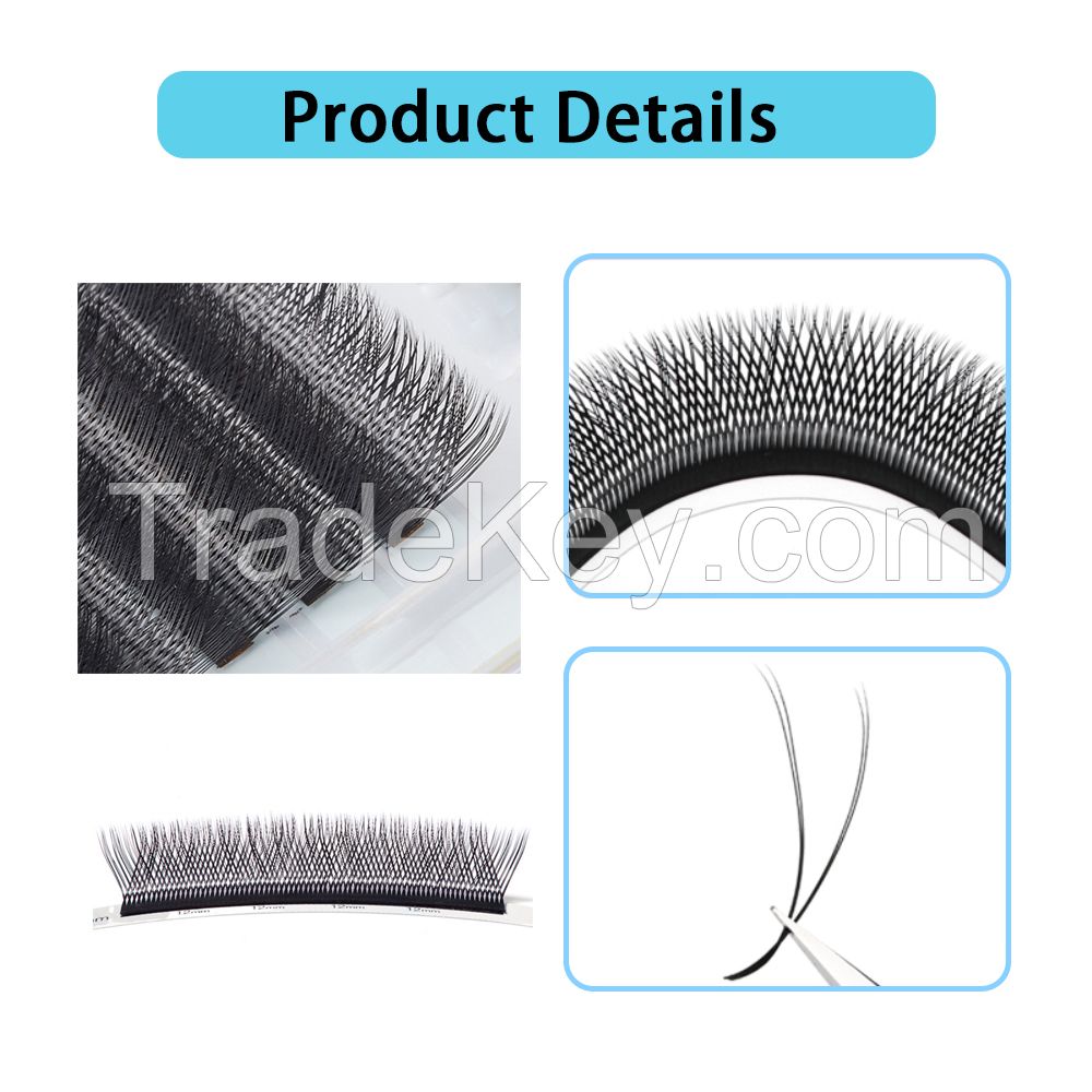 Wholesale Customization YY W Shape Lash Extension Mesh Cilios Hand-woven Clover 05 07 C D L Lash De Pestaas Cilia YY Lash