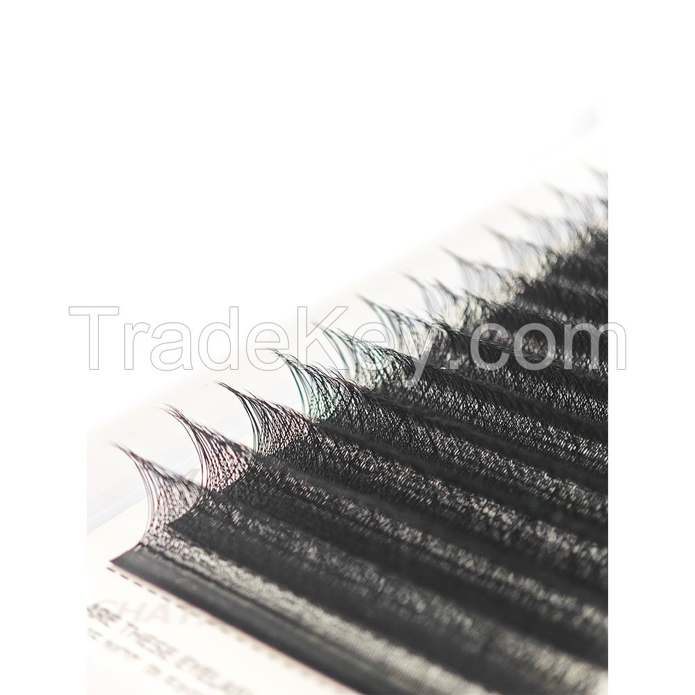 0.07mm 5D Clover Lashes Crisscross Eyelash Extensions 5D Shape 8-15mm Weave Lash Extension