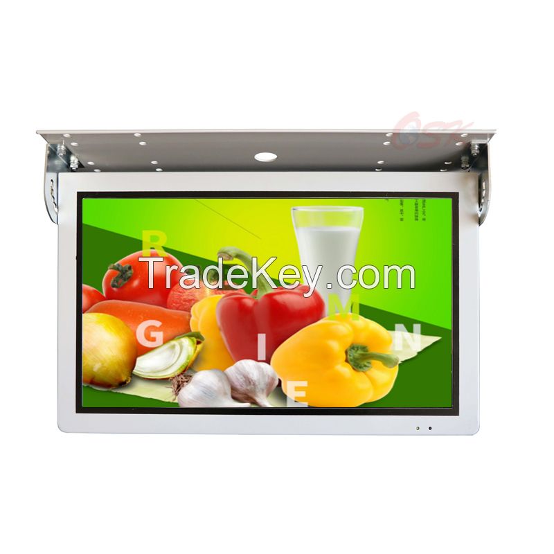 OSK QZ-2151 AV input 21.5inch Bus LCD Monitor Folding Car Display Monitor ROOF AV Video Input /Bus Monitor 24v12V