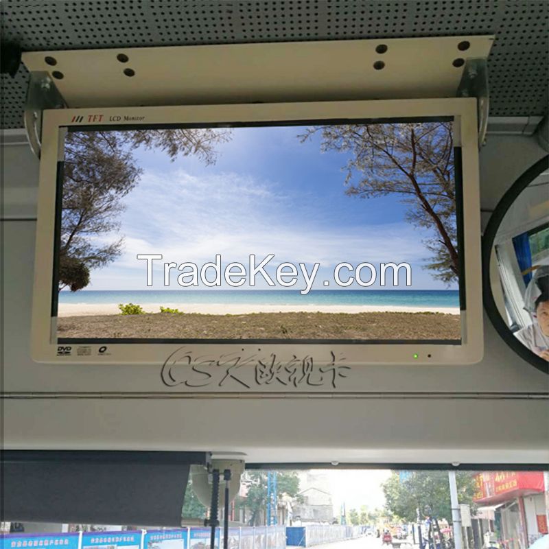 OSK QZ-2151 AV input 21.5inch Bus LCD Monitor Folding Car Display Monitor ROOF AV Video Input /Bus Monitor 24v12V