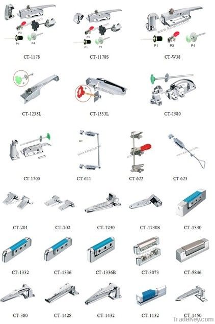 Refrigeration Hinges And Latches