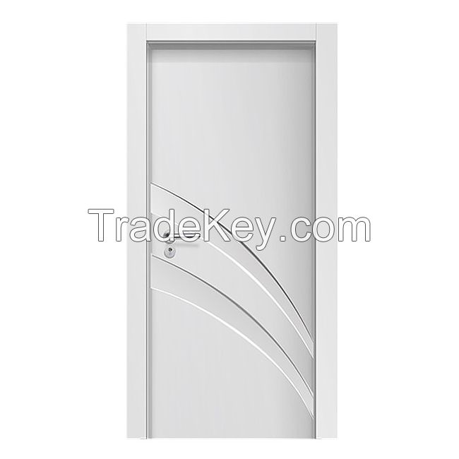 China largest Factory direct sale white WPC interior door panel hot sale style