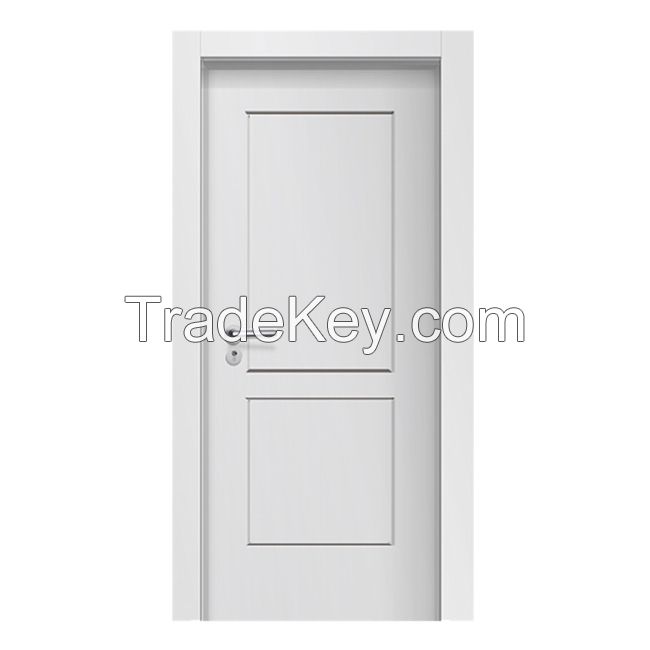 Office Interior Doors Eco-friendly WPC Hollow Assembly Door fully painted