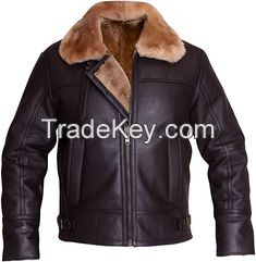 Wool lining Leather Jacket