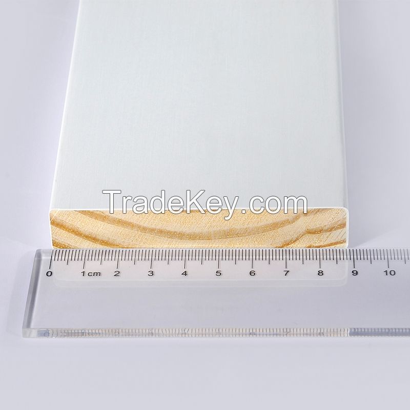 White gesso coating 4 sides and water-based primer for 3 side FJEG radiata Pine S3S board  Support email