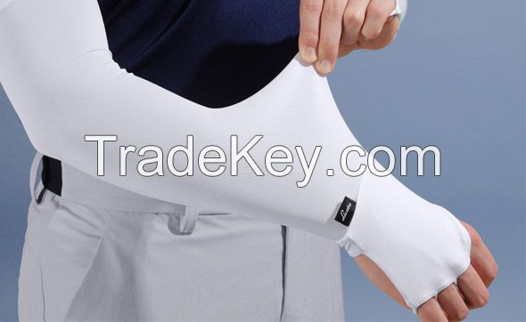 Licata) Soft Bind Hand Back Cooling Arm Sleeves