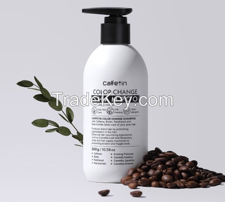 Caffetin) Gray Hair Dye Shampoo