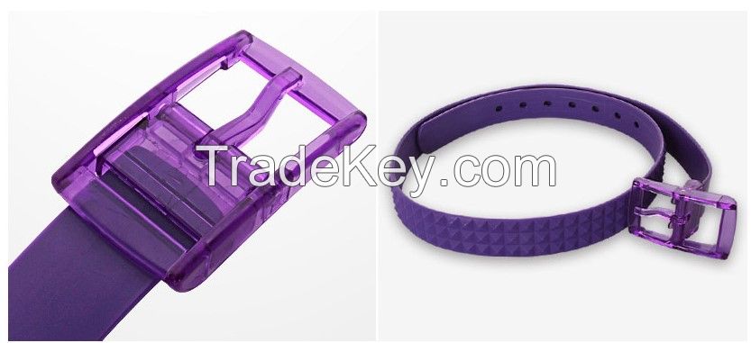 Licata) Light SL Silicon Golf Belt (A-type, Purple)  