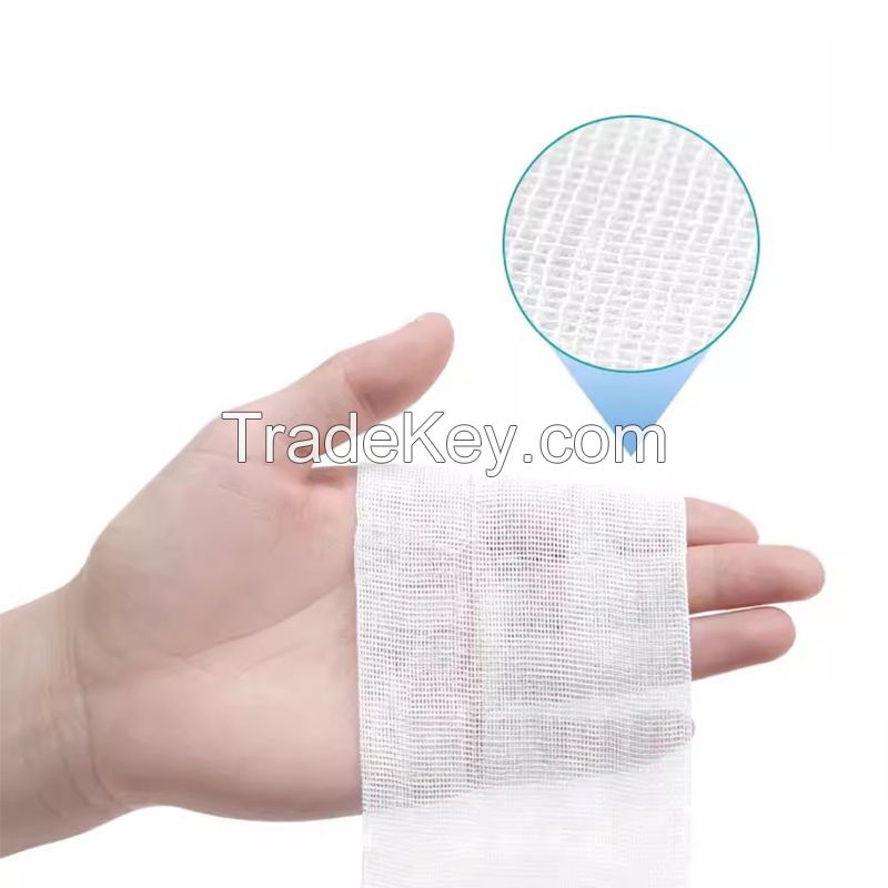 Medical Wound Dressing Absorbent 100% Cotton Gauze Bandage