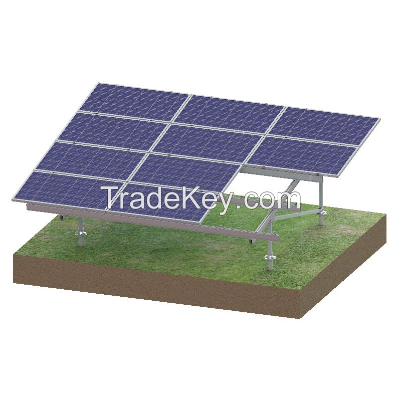 Aluminum ground solar mounting solar bracket - N Type