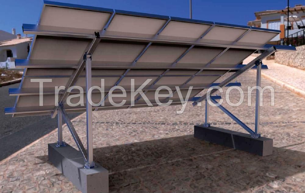 Aluminum ground solar mounting solar bracket - N Type