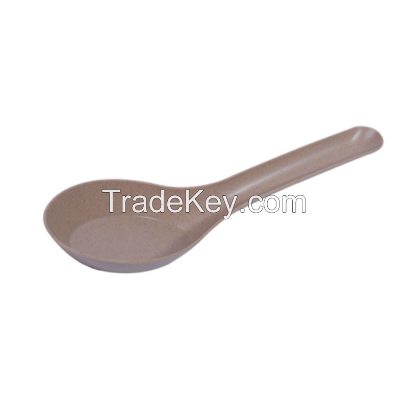 Disposable rice hull spoon.Ordering products can be contacted by mail.