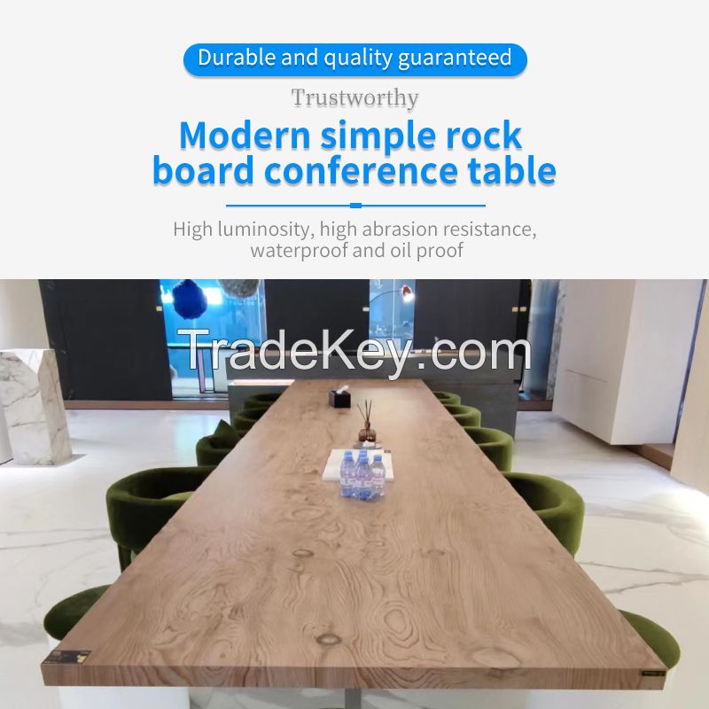 Simple modern rock board conference table.Ordering products can be contacted by mail.