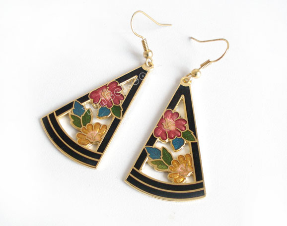 cloisonne earring (WME5)