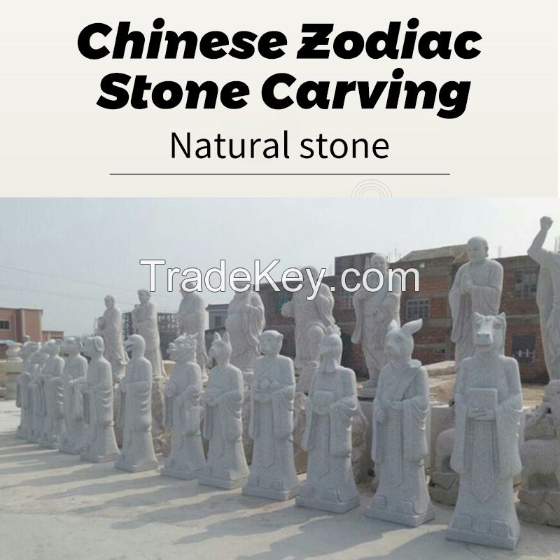 12 zodiac stone sculpture(can be customized)