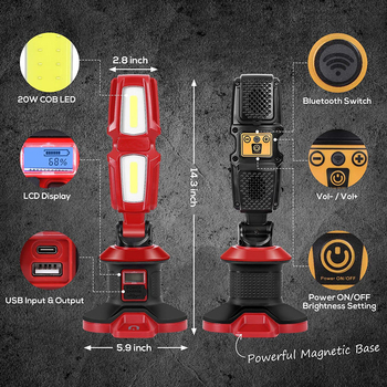 Rechargeable Multifunctional Working Light