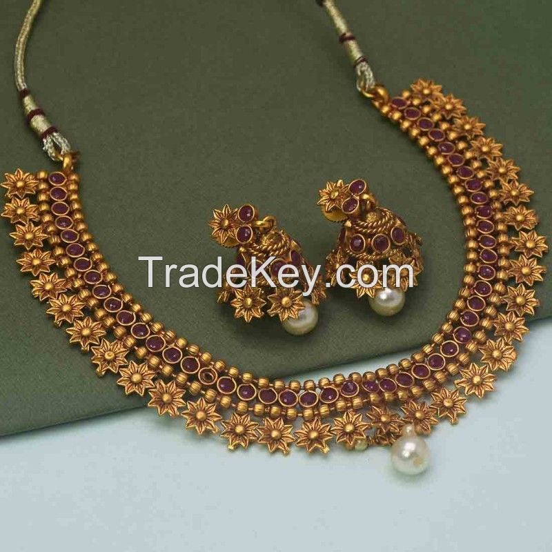 Kundan Imitation Necklace set for Women