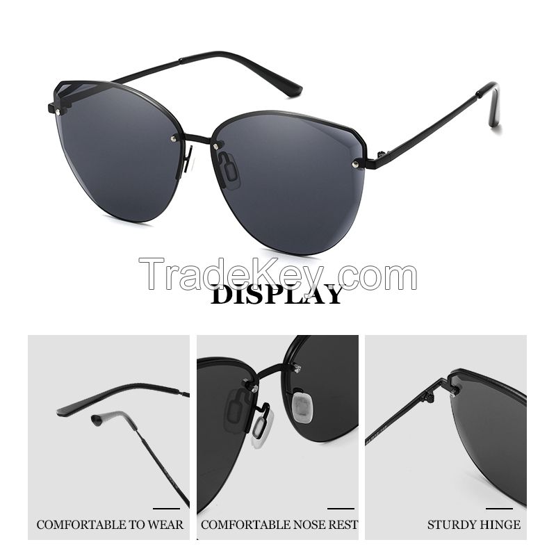 Lijia trimmed sunglasses HD sunscreen sunglasses UV casual glasses 7101.Ordering products can be contacted by mail.