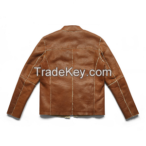 Men's Sheepskin Shearling Leather Jacket