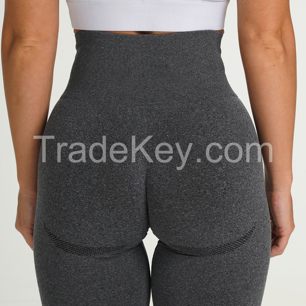 Women Tummy Control High Waist Hip Lift Breathable Quick Dry Seamless Yoga Shorts