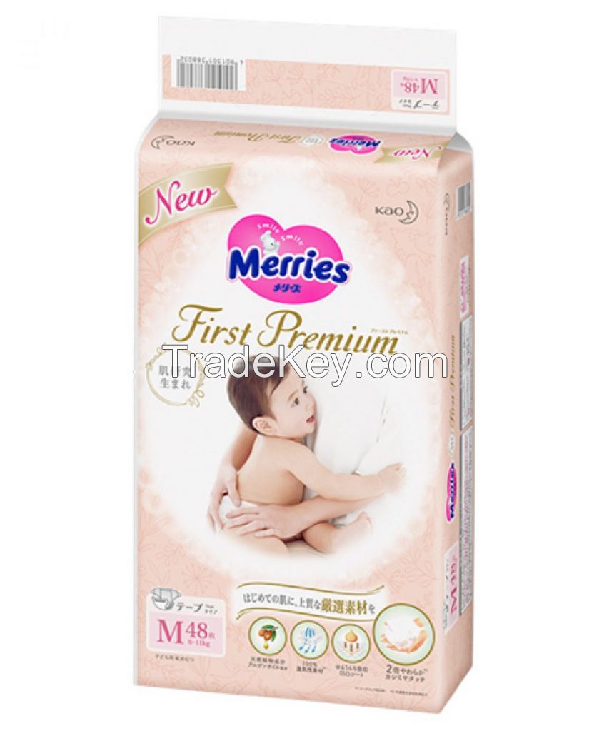 Bulk Merries baby diapers Premium pack all size newborn